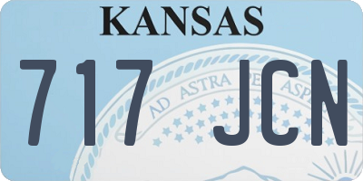 KS license plate 717JCN
