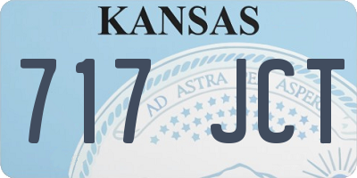 KS license plate 717JCT