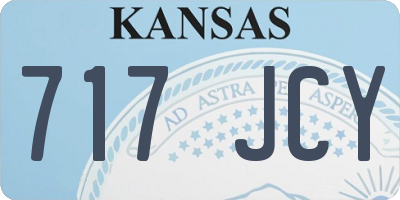 KS license plate 717JCY