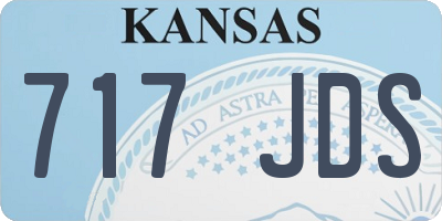 KS license plate 717JDS