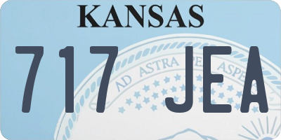 KS license plate 717JEA