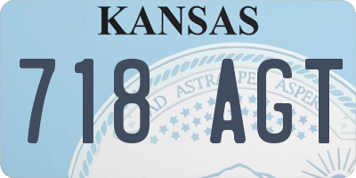 KS license plate 718AGT
