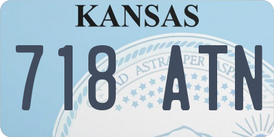 KS license plate 718ATN