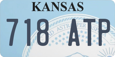 KS license plate 718ATP