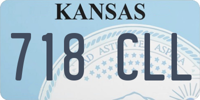 KS license plate 718CLL