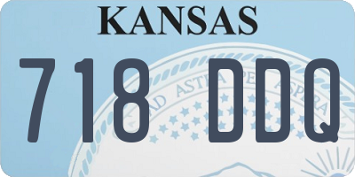 KS license plate 718DDQ