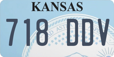KS license plate 718DDV