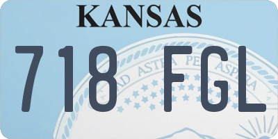 KS license plate 718FGL