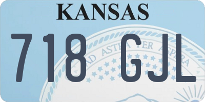 KS license plate 718GJL