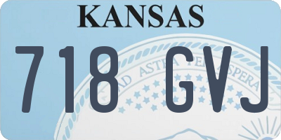 KS license plate 718GVJ