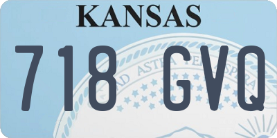KS license plate 718GVQ