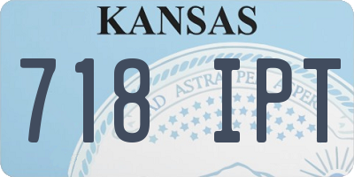 KS license plate 718IPT