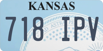 KS license plate 718IPV