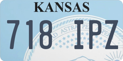 KS license plate 718IPZ