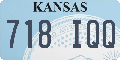 KS license plate 718IQQ