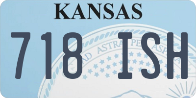 KS license plate 718ISH