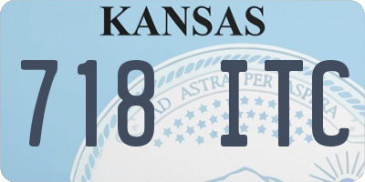 KS license plate 718ITC