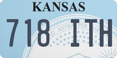 KS license plate 718ITH