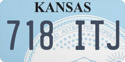 KS license plate 718ITJ