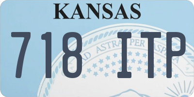 KS license plate 718ITP
