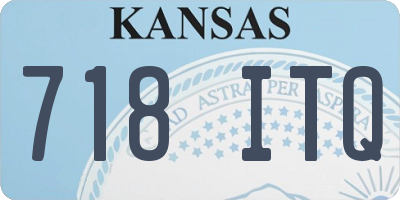 KS license plate 718ITQ