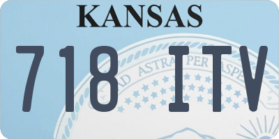 KS license plate 718ITV