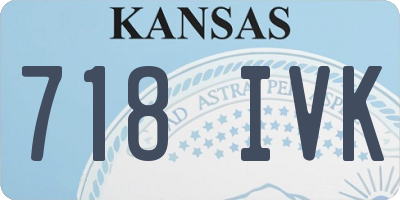 KS license plate 718IVK