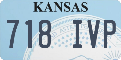 KS license plate 718IVP