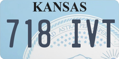 KS license plate 718IVT