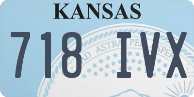 KS license plate 718IVX