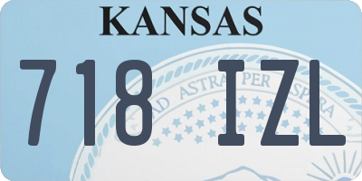 KS license plate 718IZL