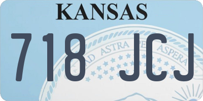 KS license plate 718JCJ