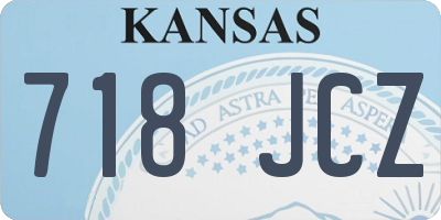 KS license plate 718JCZ
