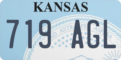 KS license plate 719AGL