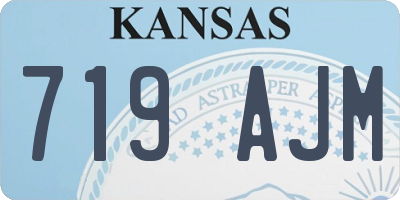 KS license plate 719AJM