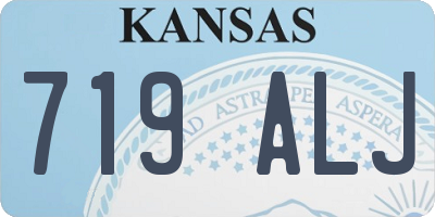 KS license plate 719ALJ