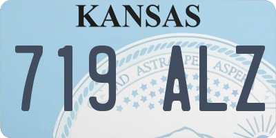 KS license plate 719ALZ