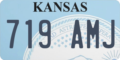 KS license plate 719AMJ