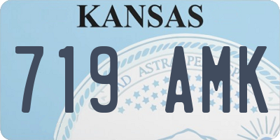 KS license plate 719AMK