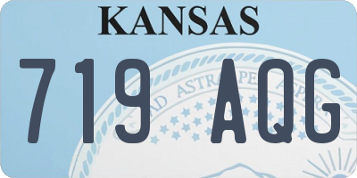 KS license plate 719AQG
