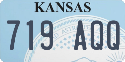 KS license plate 719AQQ