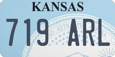 KS license plate 719ARL