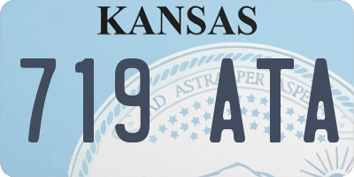 KS license plate 719ATA