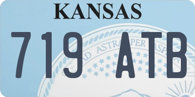 KS license plate 719ATB