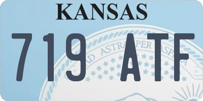 KS license plate 719ATF