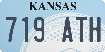 KS license plate 719ATH