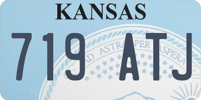 KS license plate 719ATJ