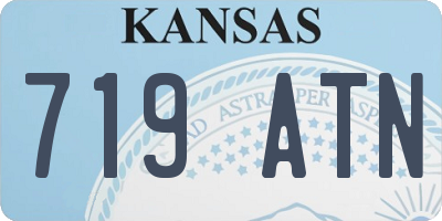KS license plate 719ATN