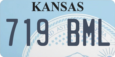 KS license plate 719BML