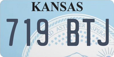 KS license plate 719BTJ